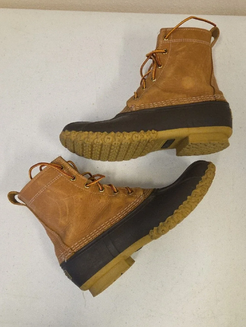 Bean Boots by L.L. Bean Waterproof Duck Winter Leather Hunting Work Boots Sz 8N